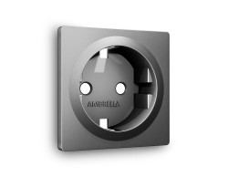 Ambrella Light Лицевая панель для электрической розетки с заземлением QUANT Ambrella Volt ALFA AP6560
