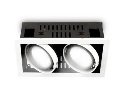 Ambrella Light Карданный светодиодный светильник Techno T812 BK/CH 2*12W 4200K