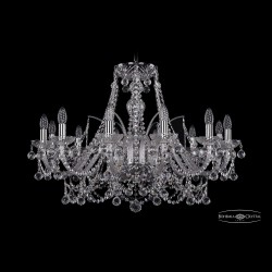 Люстра хрустальная 1411/12/300 Ni Balls Bohemia Ivele Crystal (Стеклянный рожок)