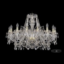 Люстра хрустальная 1411/16/300 G Bohemia Ivele Crystal (Стеклянный рожок)