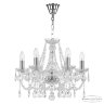Люстра хрустальная 107/6/165 Ni Bohemia Ivele Crystal (Стеклянный рожок)