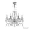 Люстра хрустальная 107/6/165 Ni Bohemia Ivele Crystal (Стеклянный рожок)