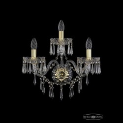 Бра хрустальные 1403B/2+1/195/XL G Bohemia Ivele Crystal (Стеклянный рожок)