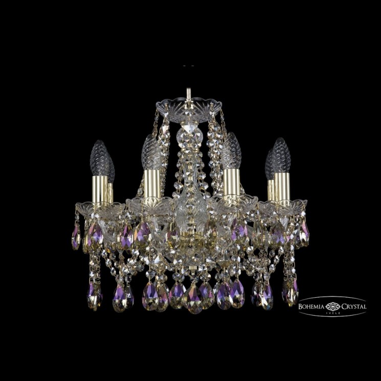 Люстра хрустальная 1413/8/141 G R801 Bohemia Ivele Crystal (Стеклянный рожок)