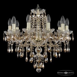 Люстра хрустальная 1415/10/200 G R721 Bohemia Ivele Crystal (Стеклянный рожок)