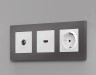 Ambrella Light Комплект механизма TV розетки оконечной Ambrella Volt ALFA MA113010