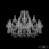 Люстра хрустальная 1403/10+5/300 Ni  Bohemia Ivele Crystal (Стеклянный рожок)
