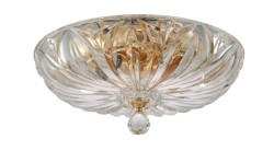 Crystal Lux Светильник потолочный Crystal Lux DENIS D400 GOLD