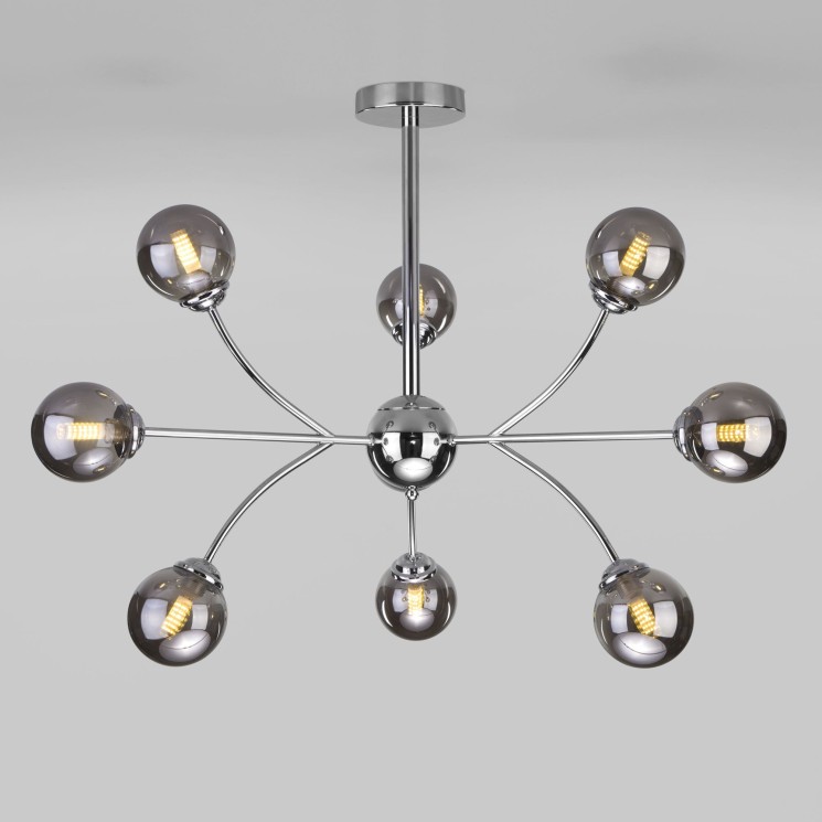 Потолочная люстра со стеклянными плафонами                      Eurosvet  30179 хром