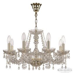 Люстра хрустальная 112/8/195 G V0300 Bohemia Ivele Crystal (Стеклянный рожок)