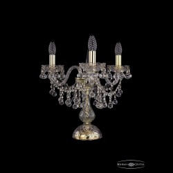 Настольная лампа 1409L/3/141-39 G Bohemia Ivele Crystal (Стеклянный рожок)