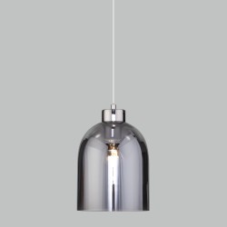 Подвесной светильник со стеклянным плафоном                      Eurosvet  50119/1 никель
