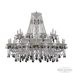 Люстра хрустальная 1411/20+10/460 G K731 Bohemia Ivele Crystal (Стеклянный рожок)