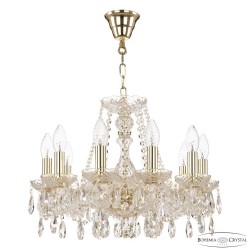 Люстра хрустальная 116/10/165 G Bohemia Ivele Crystal (Стеклянный рожок)