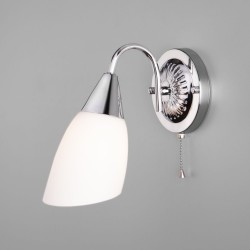 Настенный светильник со стеклянным плафоном                      Eurosvet  30149/1 хром