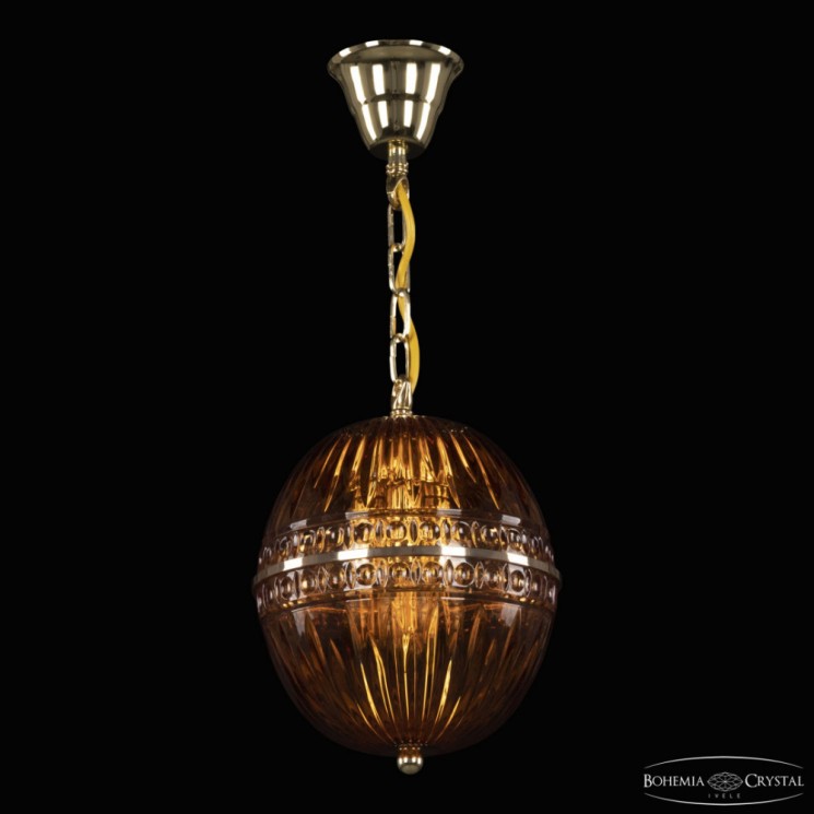 Подвесной светильник с цветным хрусталём 5479/20 G Amber/M-1G Bohemia Ivele Crystal (5479)
