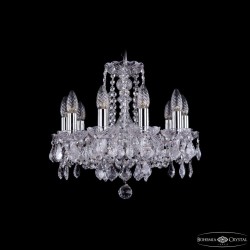Люстра хрустальная 1402/10/141 Ni Leafs Bohemia Ivele Crystal (Стеклянный рожок)