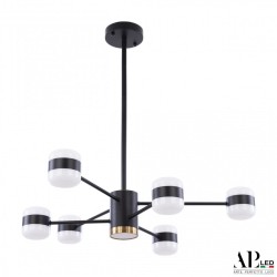 Люстра 3307.6296-6 Black APL LED (Модерн)