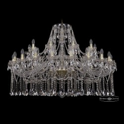 Люстра хрустальная 1413/20+10/460 G Bohemia Ivele Crystal