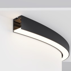 Maytoni Радиусный профиль 35x35 Ø1500мм 1/4 круга черный