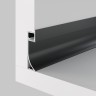Maytoni Алюминиевый профиль плинтус 53×14 (Черный, 2 м), ALM-5314-B-2M