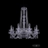Люстра хрустальная 1402/8/240/h-73 Ni Bohemia Ivele Crystal (Стеклянный рожок)