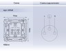 Ambrella Light Механизм электрической розетки с заземлением на винтовых зажимах Ambrella Volt QUANT VM141