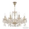 Люстра хрустальная 116/8/195 G Bohemia Ivele Crystal (Стеклянный рожок)