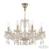 Люстра хрустальная 116/8/195 G Bohemia Ivele Crystal (Стеклянный рожок)