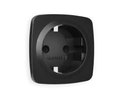 Ambrella Light Лицевая панель для электрической розетки с заземлением со шторками QUANT Ambrella Volt OMEGA OP8070
