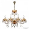 Люстра с цветным хрусталём 5417/10/240 G Amber/M-1H Bohemia Ivele Crystal (5417)