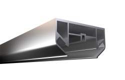 Crystal Lux Профиль-адаптер для монтажа в натяжной потолок для однофазного шинопровода Crystal Lux CLT 0.212 05 3000 AL
