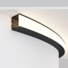 Maytoni Радиусный профиль 35x35 Ø1500мм внешний 1/4 круга черный