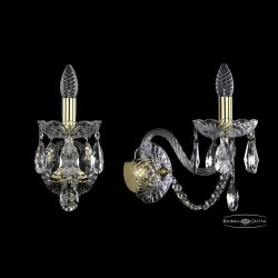 Бра хрустальные 1402B/1/195/XL G Bohemia Ivele Crystal (Стеклянный рожок)