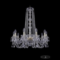 Люстра хрустальная 1402/10/240/h-73 G Bohemia Ivele Crystal (Стеклянный рожок)
