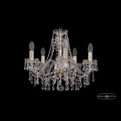 Люстра хрустальная 1403/5/160 G Bohemia Ivele Crystal (Стеклянный рожок)