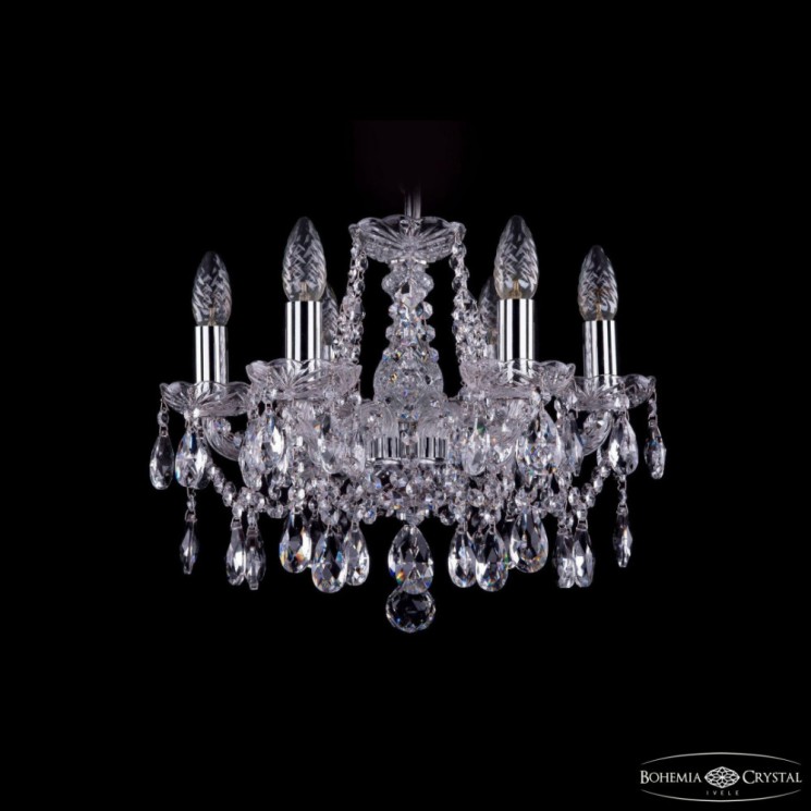 Люстра хрустальная 1413/6/141 Ni Bohemia Ivele Crystal (Стеклянный рожок)