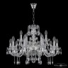 Люстра хрустальная 117/10+5/240 Ni Bohemia Ivele Crystal (117)