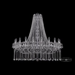 Люстра хрустальная 1413/20/400/h-113 Ni Bohemia Ivele Crystal (Стеклянный рожок)