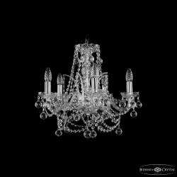 Люстра хрустальная 1411/5/160 Ni Balls Bohemia Ivele Crystal (Стеклянный рожок)