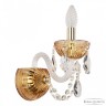 Бра с цветным хрусталём 5402B/1/141 G Amber/M-1G Bohemia Ivele Crystal (С 1 лампочкой)