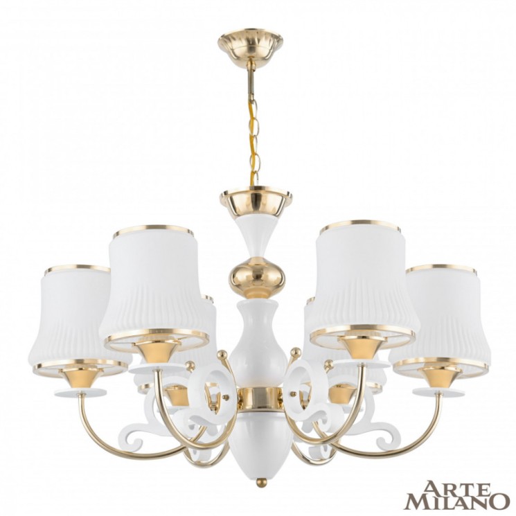 Люстра 301097/6 Wh/Gd Arte Milano (Подвесные)