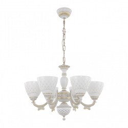 Люстра с плафонами подвесная 343837/6 WT+G Arte Milano (Подвесные)