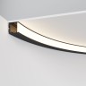 Maytoni Радиусный профиль 35x35 Ø1500мм внутренний 1/4 круга черный