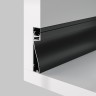 Maytoni Алюминиевый профиль плинтус 80×18 (Черный, 2 м), ALM-8018-B-2M