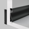 Maytoni Алюминиевый профиль плинтус 80×18 (Черный, 2 м), ALM-8018-B-2M