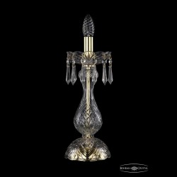 Настольная лампа 1403L/1-35 G Bohemia Ivele Crystal (Стеклянный рожок)