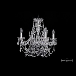 Люстра хрустальная 1411/4/160 Ni Bohemia Ivele Crystal (Стеклянный рожок)