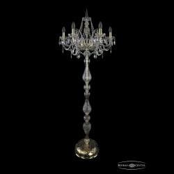 Торшер хрустальный 1411T1/6/195-165 G Bohemia Ivele Crystal (Стеклянный рожок)