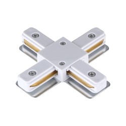 Соединитель с токопроводом "X" для однофазного двухжильного шинопровода NOVOTECH 135145